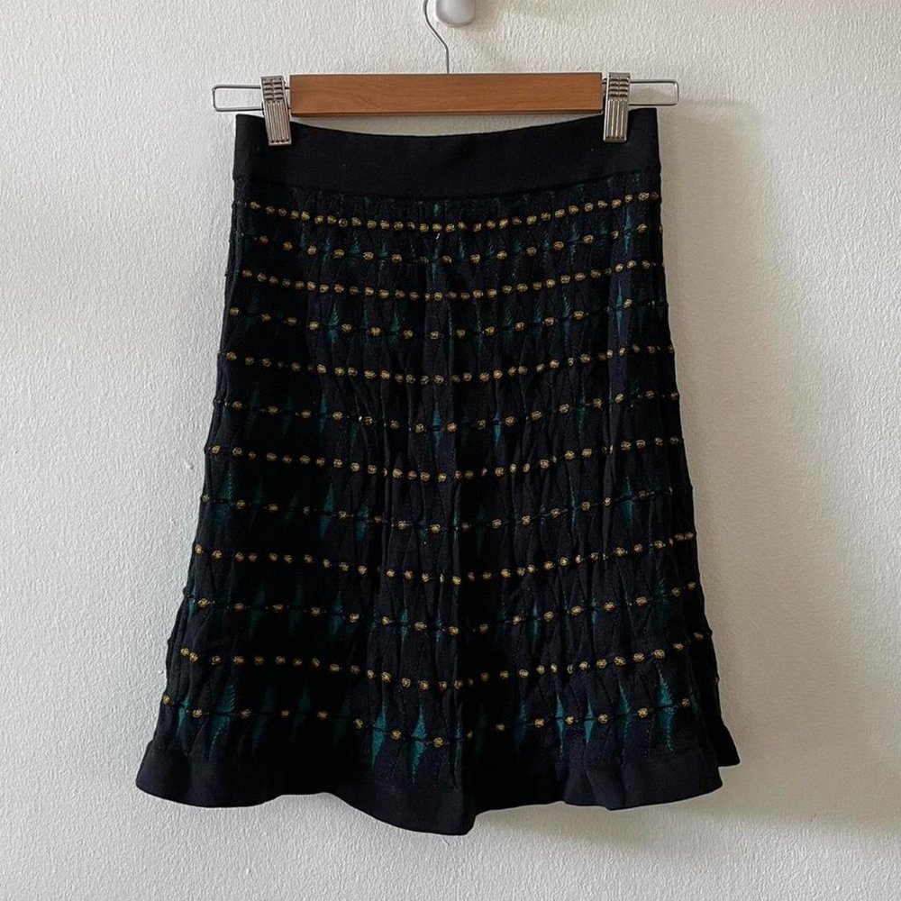 Missoni Knit Wool Mini Skirt